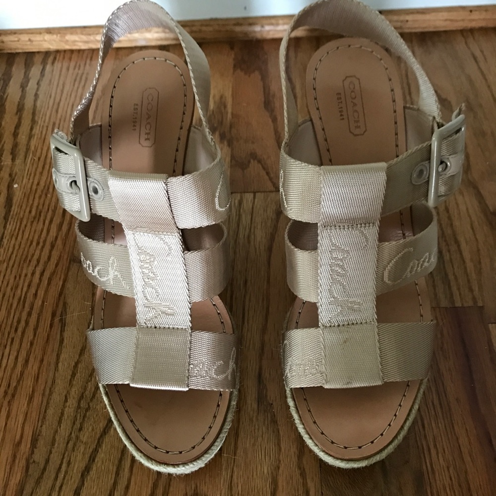 Blush coach wedges!